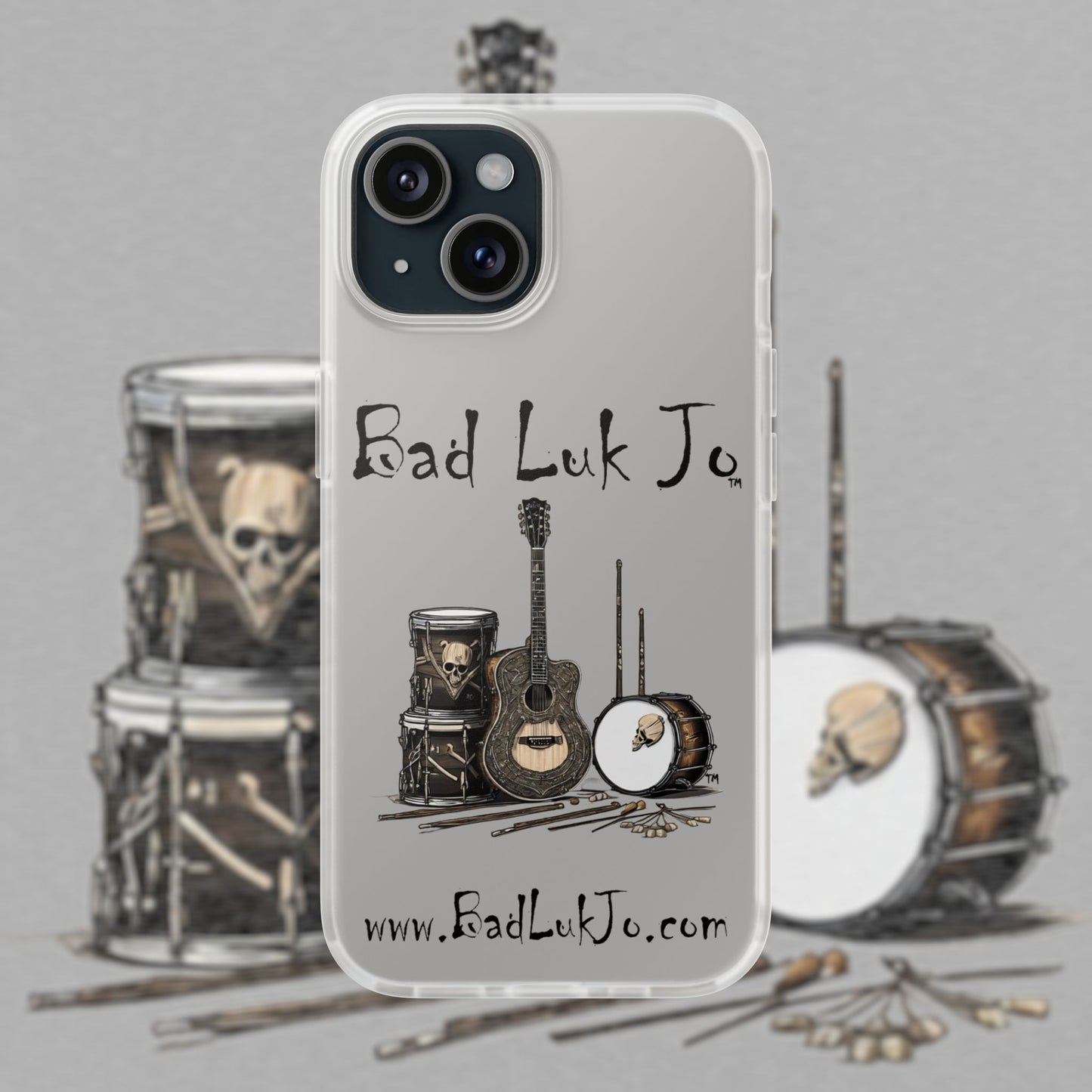 Bad Luk Jo iPhone Flexi Case - Perfect for Music Lovers! - FREE ECONOMY SHIPPING