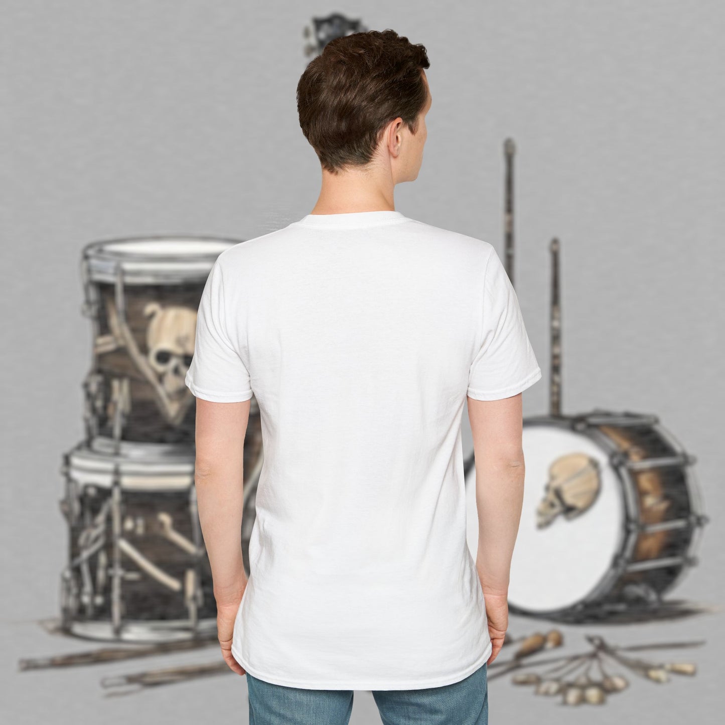 Bad Luk Jo Coffee "There's Good Luk in Every Cup" with Coffee Cup - Unisex Softstyle T-Shirt - FREE ECONOMY SHIPPING