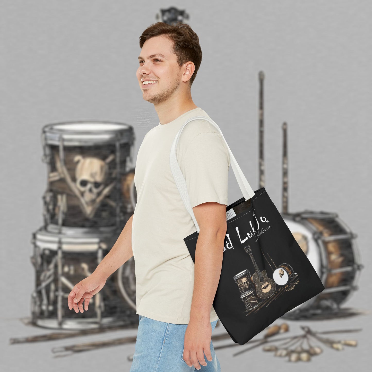 Bad Luk Jo Tote Bag - (Black) Perfect for Musicians and Music Lovers - FREE ECONOMY SHIPPING