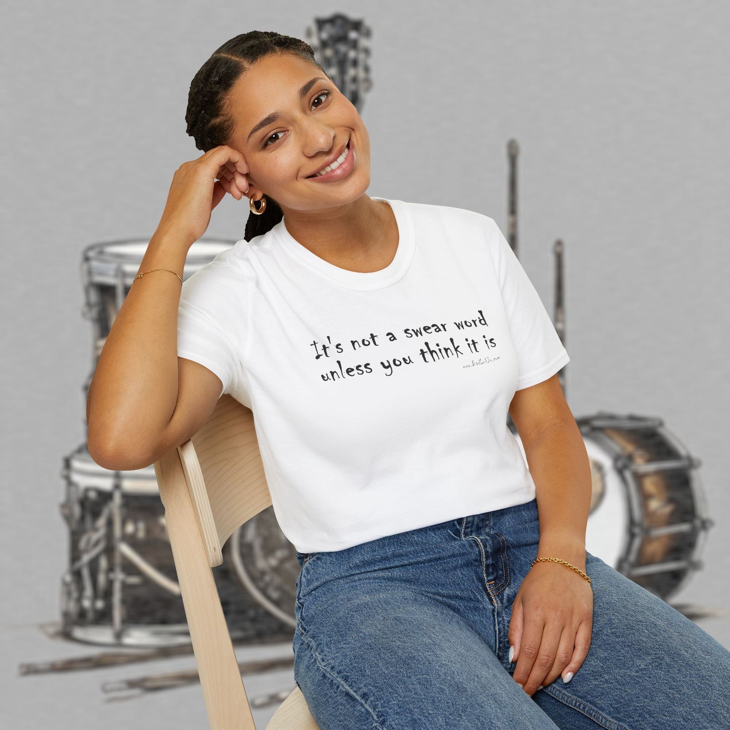 Bad Luk Jo "It's not a swear word unless you think it is" - Unisex Softstyle T-Shirt - FREE ECONOMY SHIPPING