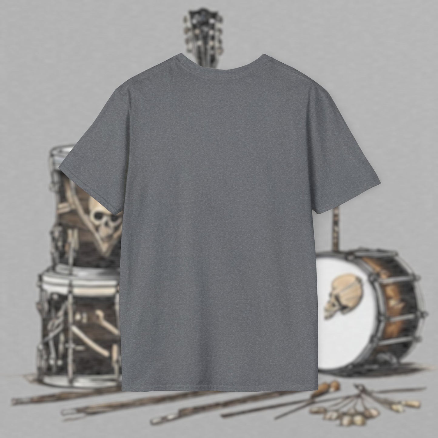 Bad Luk Jo "Guitar Man" T-Shirt - No Printing on Back - Unisex Softstyle T-Shirt - Perfect for Musicians and Music Lovers - FREE ECONOMY SHIPPING
