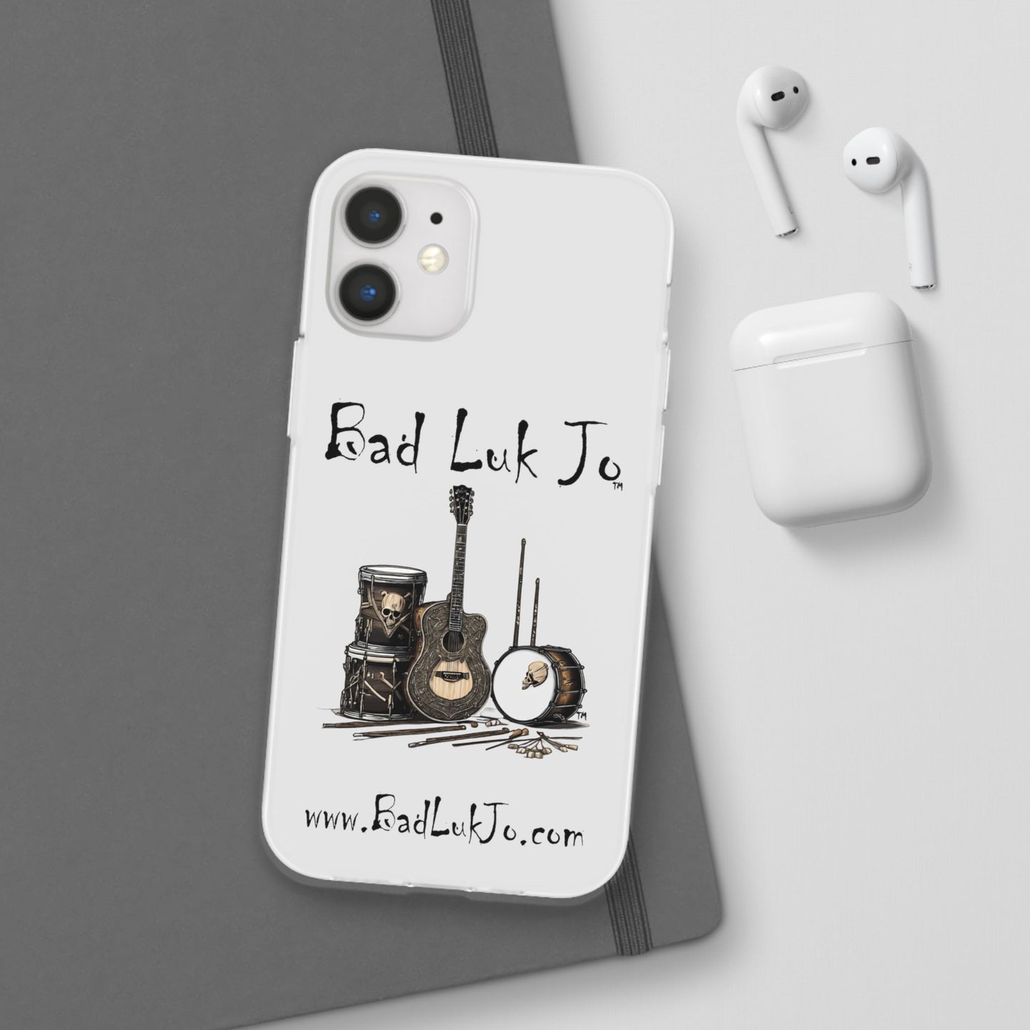 Bad Luk Jo iPhone Flexi Case - Perfect for Music Lovers! - FREE ECONOMY SHIPPING
