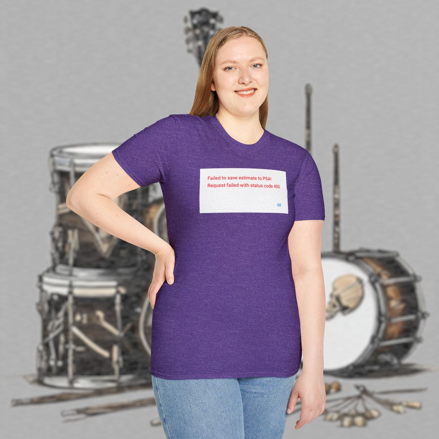 Bad Luk Jo "Request Failed 400 Error" Unisex Softstyle T-Shirt - FREE ECONOMY SHIPPING