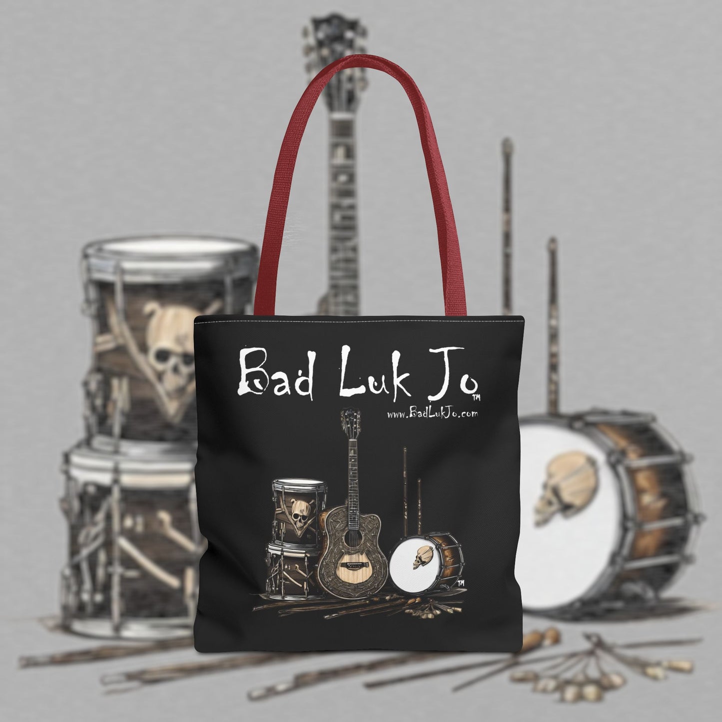 Bad Luk Jo Tote Bag - (Black) Perfect for Musicians and Music Lovers - FREE ECONOMY SHIPPING