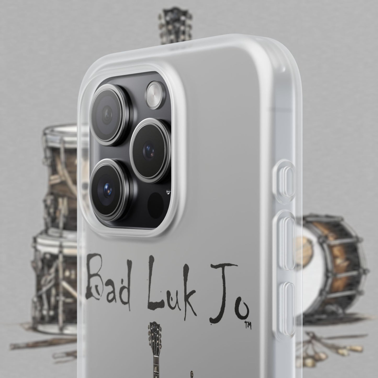 Bad Luk Jo iPhone Flexi Case - Perfect for Music Lovers! - FREE ECONOMY SHIPPING