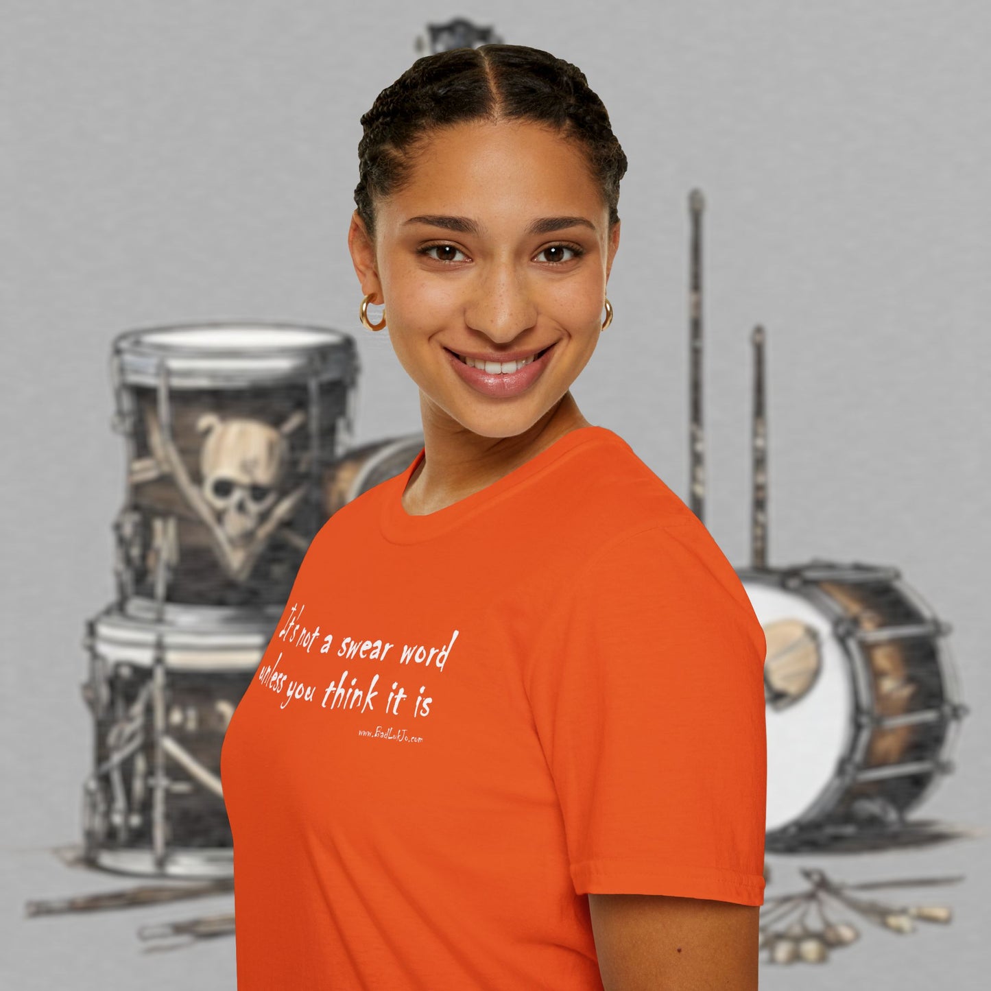 Bad Luk Jo "It's not a swear word unless you think it is" - Unisex Softstyle T-Shirt - FREE ECONOMY SHIPPING