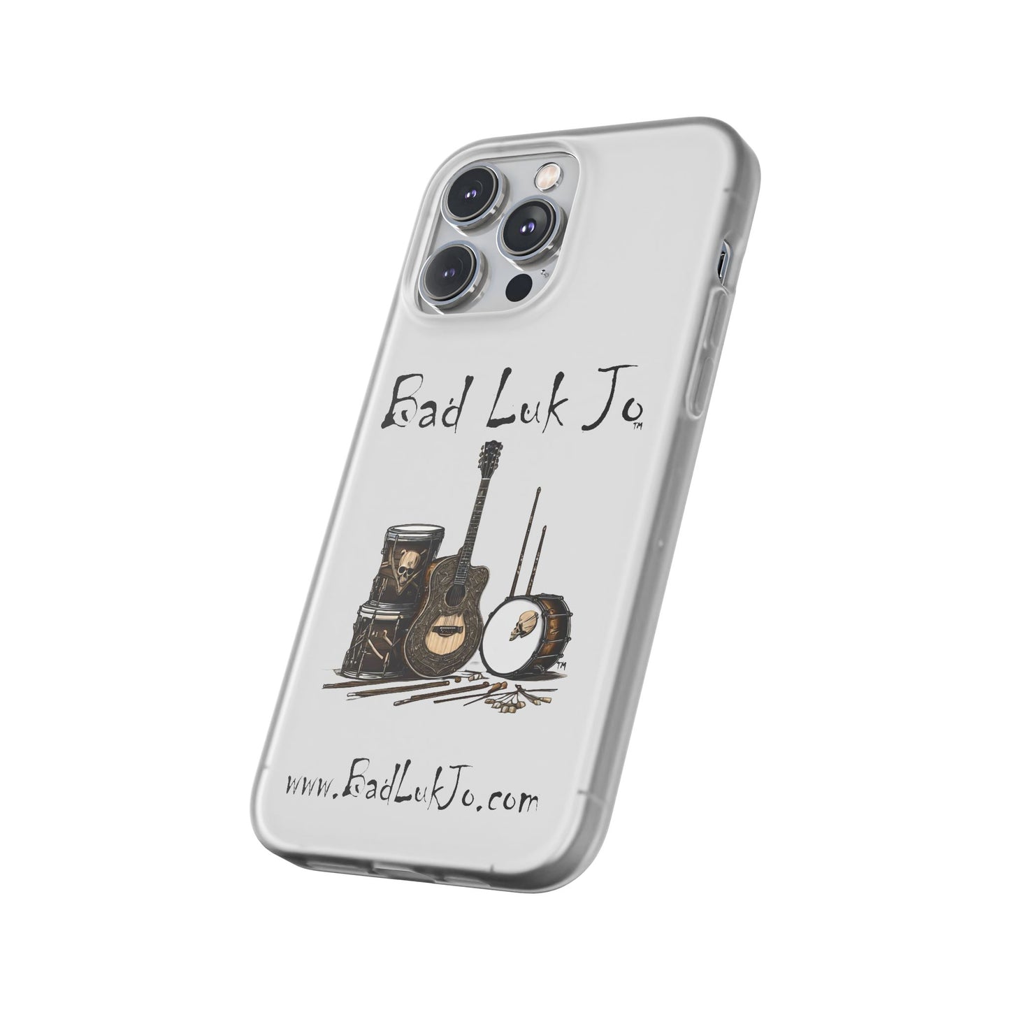Bad Luk Jo iPhone Flexi Case - Perfect for Music Lovers! - FREE ECONOMY SHIPPING