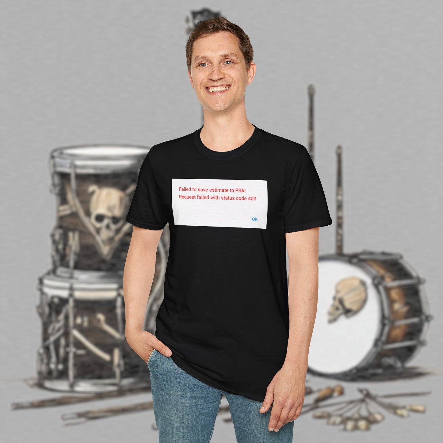 Bad Luk Jo "Request Failed 400 Error" Unisex Softstyle T-Shirt - FREE ECONOMY SHIPPING