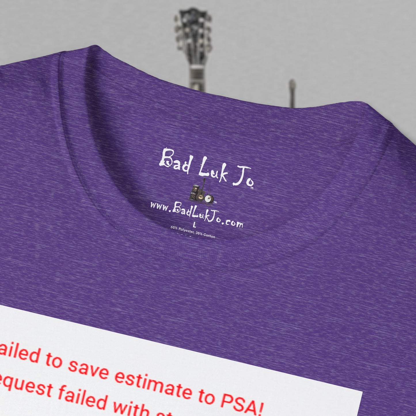 Bad Luk Jo "Request Failed 400 Error" Unisex Softstyle T-Shirt - FREE ECONOMY SHIPPING