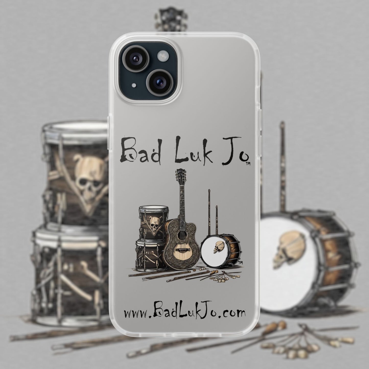 Bad Luk Jo iPhone Flexi Case - Perfect for Music Lovers! - FREE ECONOMY SHIPPING