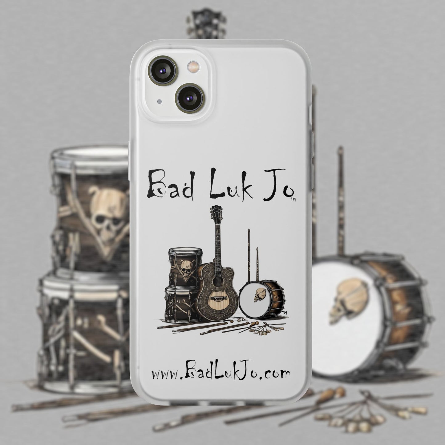 Bad Luk Jo iPhone Flexi Case - Perfect for Music Lovers! - FREE ECONOMY SHIPPING