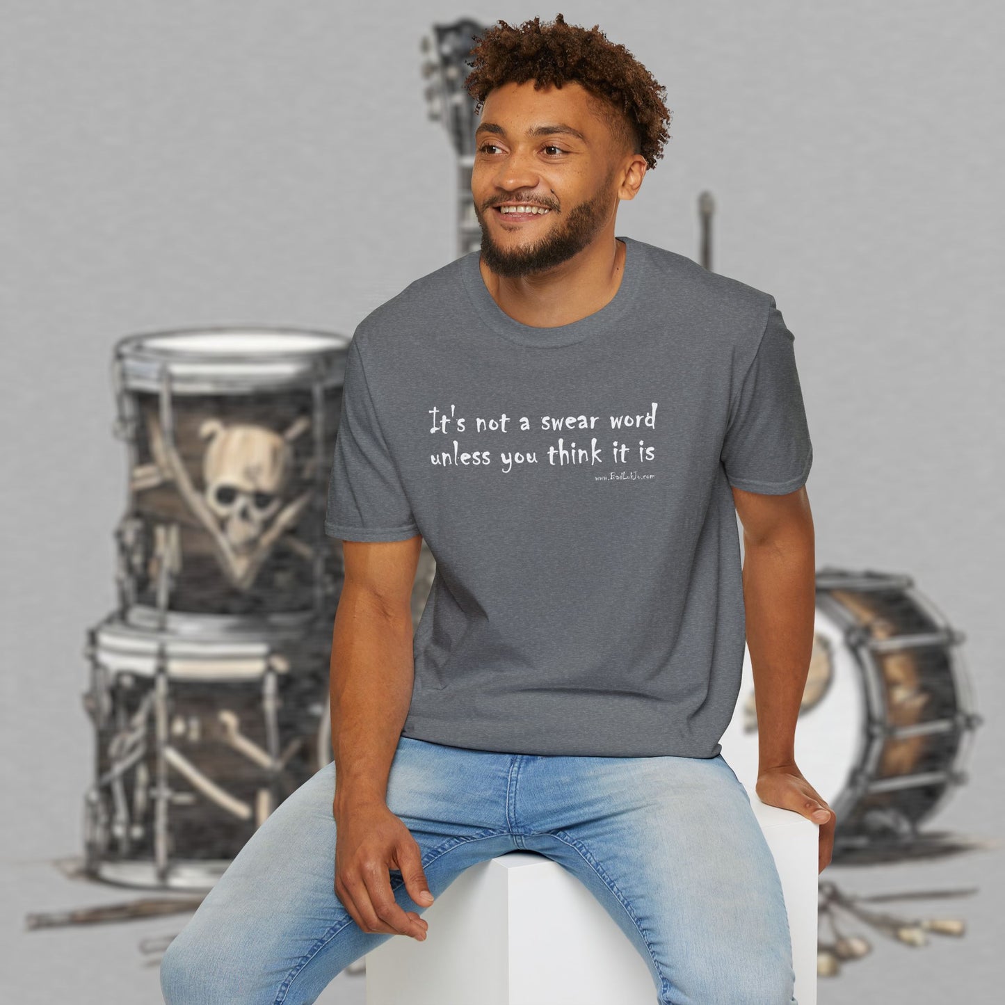 Bad Luk Jo "It's not a swear word unless you think it is" - Unisex Softstyle T-Shirt - FREE ECONOMY SHIPPING