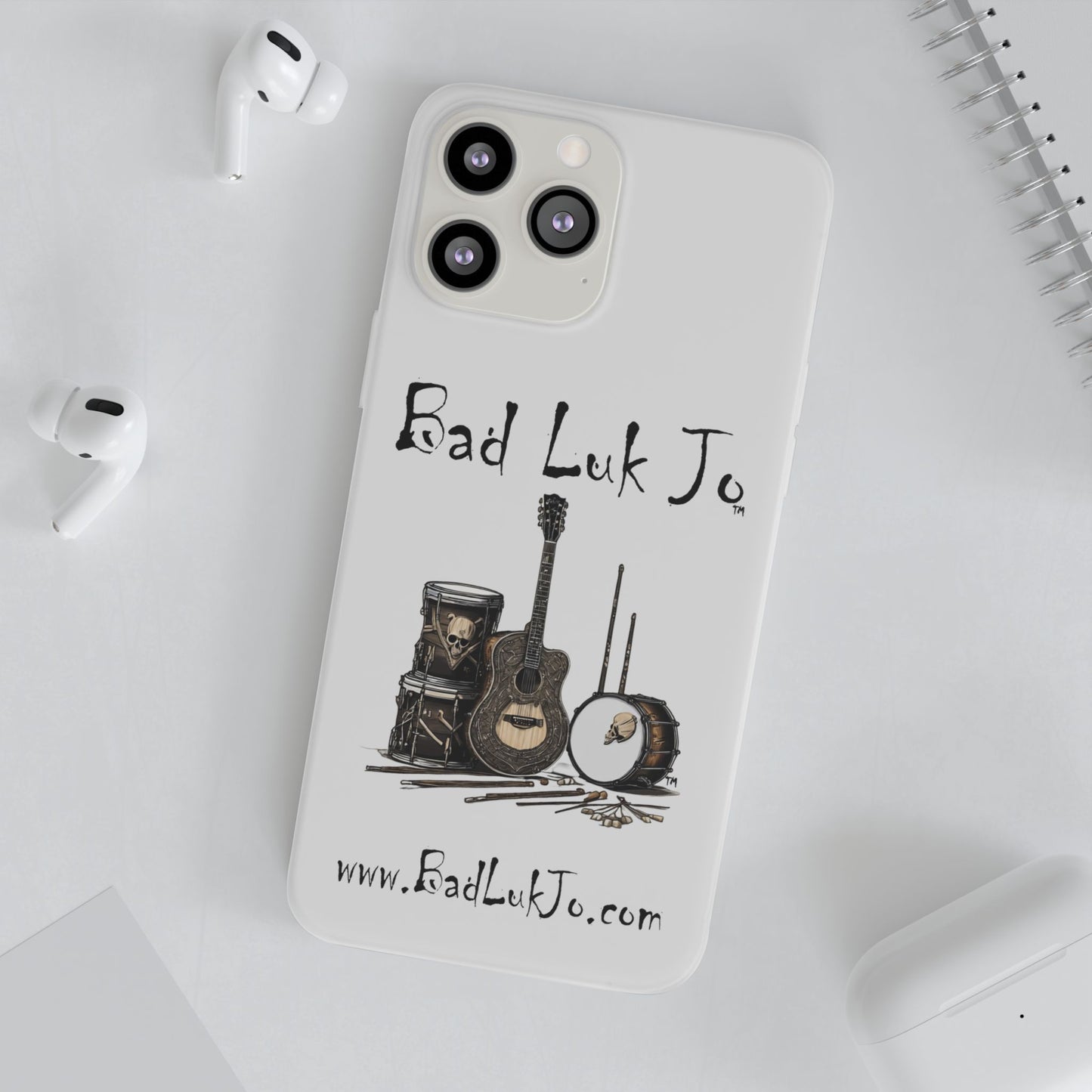 Bad Luk Jo iPhone Flexi Case - Perfect for Music Lovers! - FREE ECONOMY SHIPPING