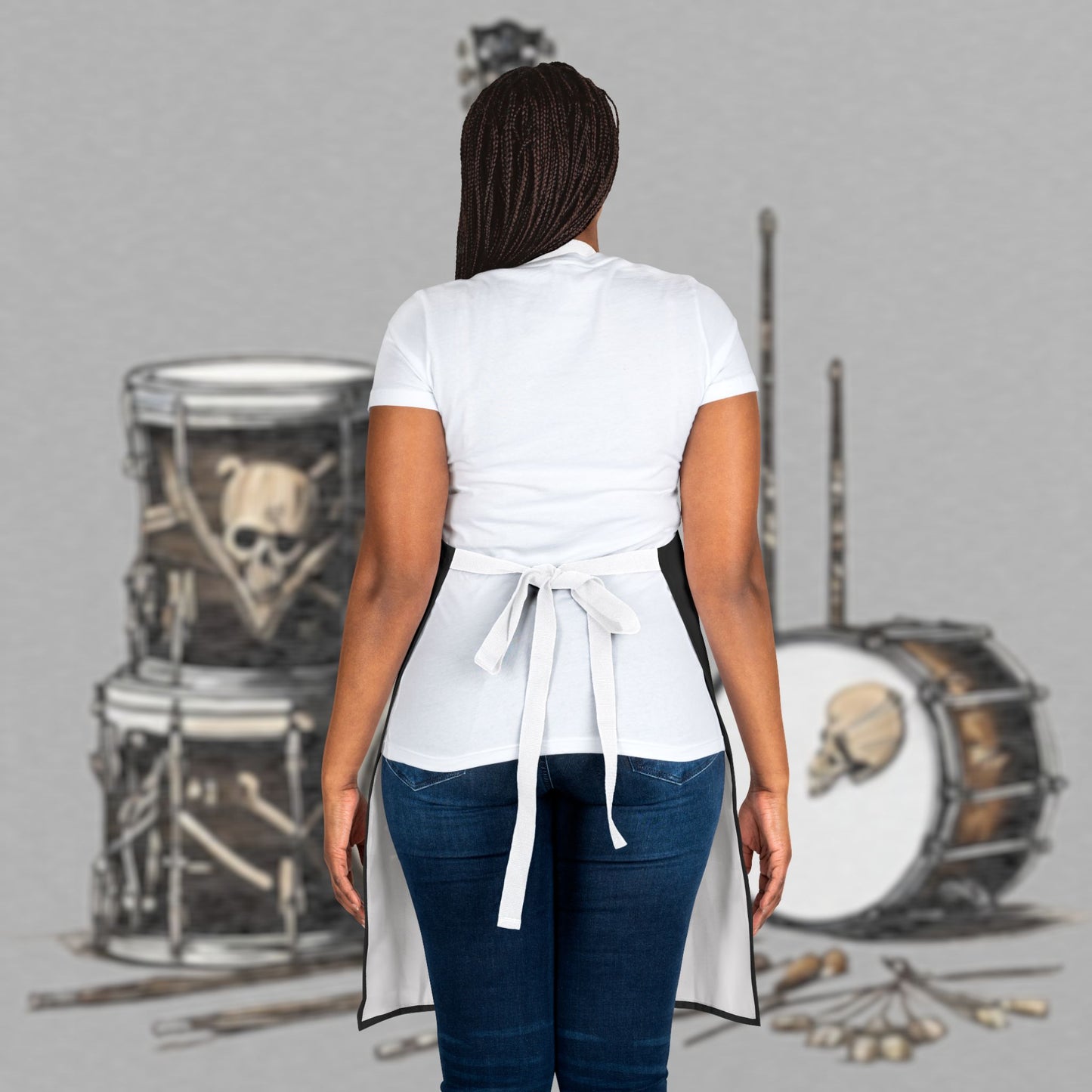 Bad Luk Jo Stylish BBQ / Cooking Apron - "Just eat it!" - Perfect for the Kitchen or Grill! - FREE STANDARD SHIPPING