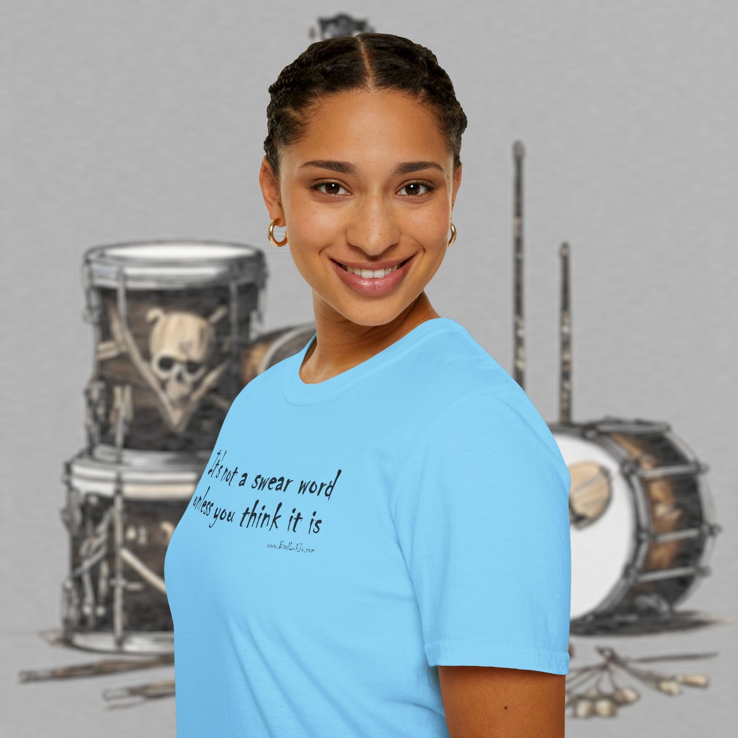 Bad Luk Jo "It's not a swear word unless you think it is" - Unisex Softstyle T-Shirt - FREE ECONOMY SHIPPING