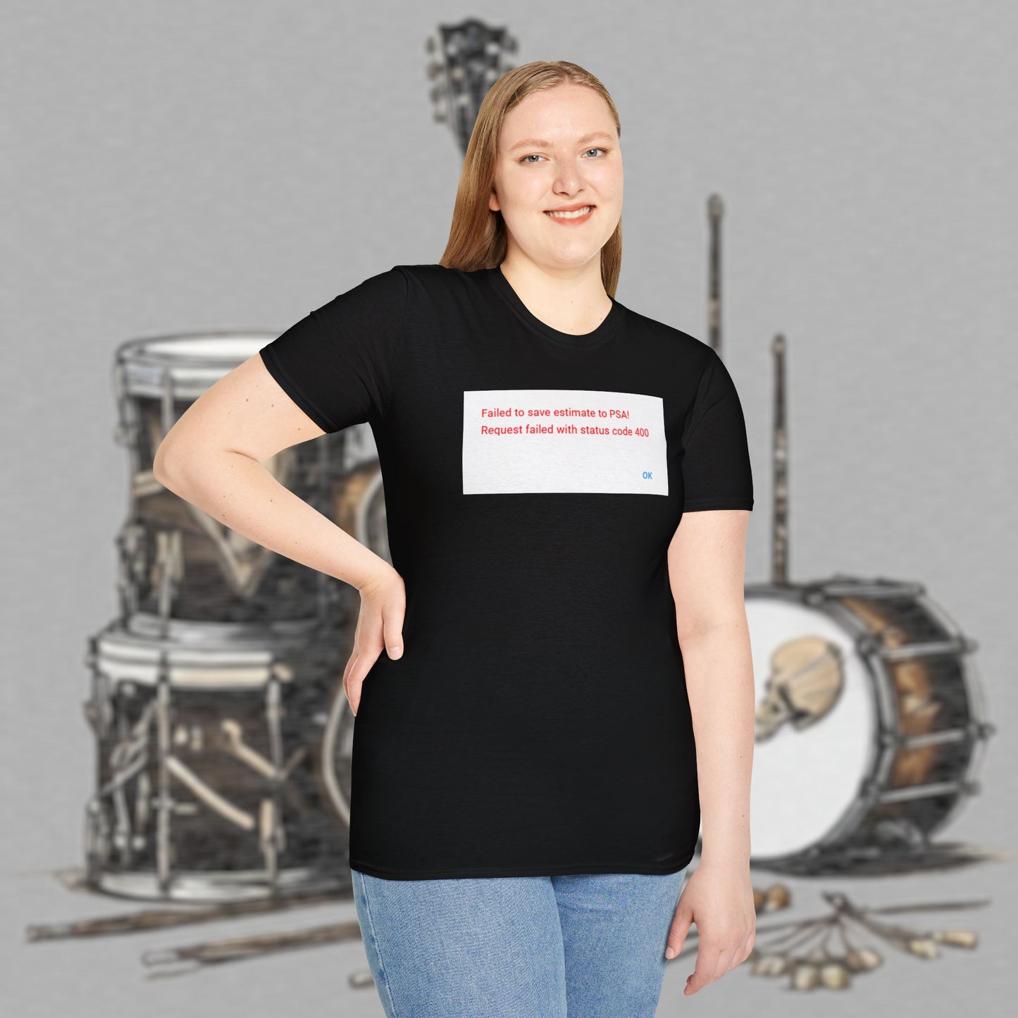 Bad Luk Jo "Request Failed 400 Error" Unisex Softstyle T-Shirt - FREE ECONOMY SHIPPING