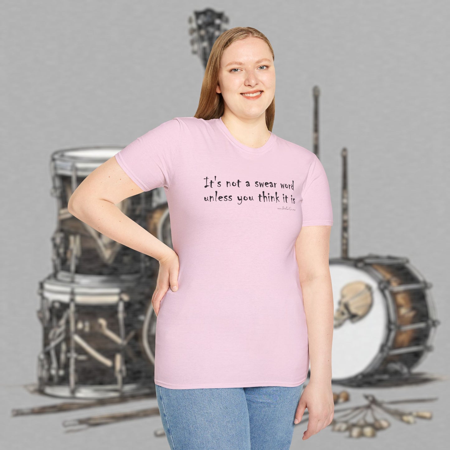 Bad Luk Jo "It's not a swear word unless you think it is" - Unisex Softstyle T-Shirt - FREE ECONOMY SHIPPING
