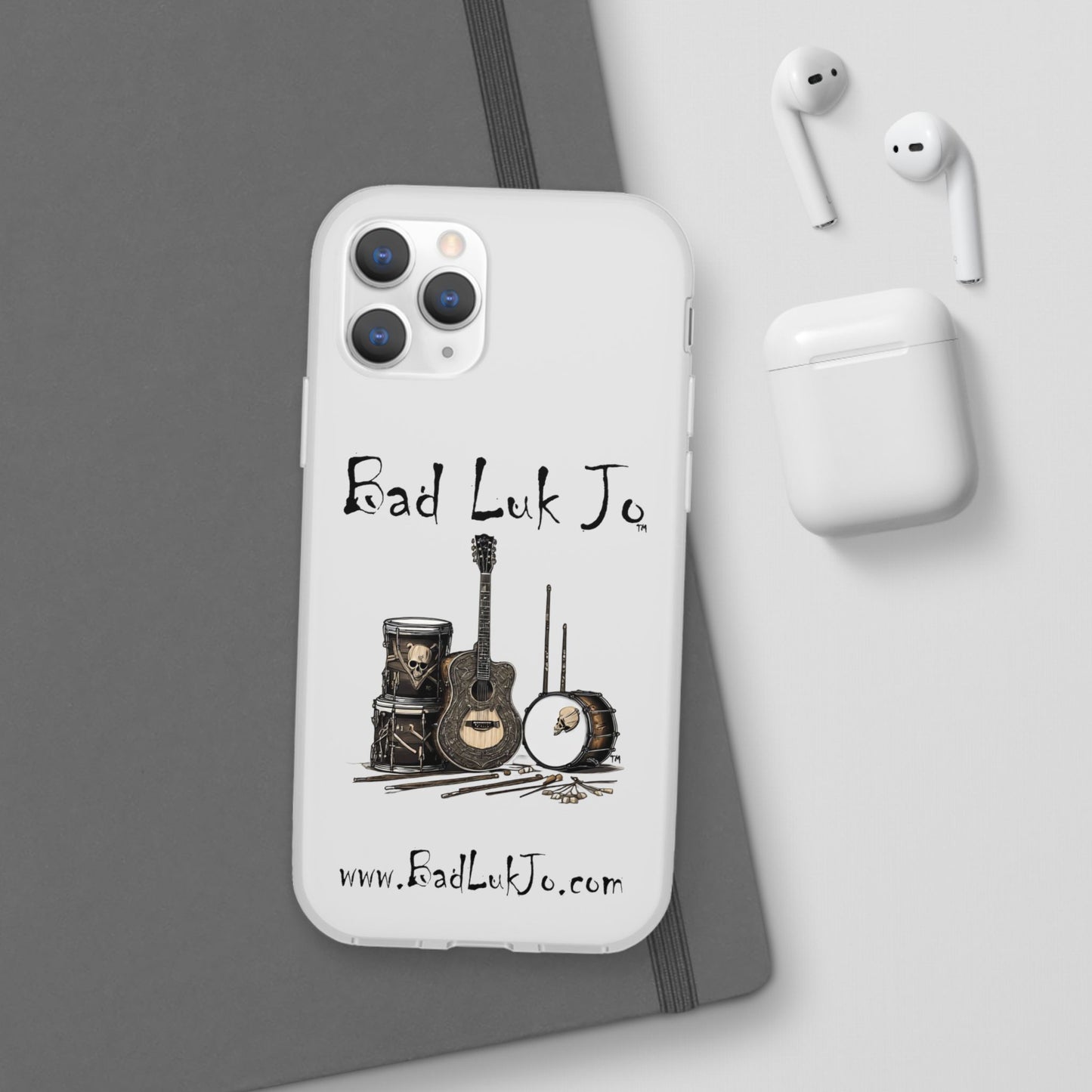 Bad Luk Jo iPhone Flexi Case - Perfect for Music Lovers! - FREE ECONOMY SHIPPING