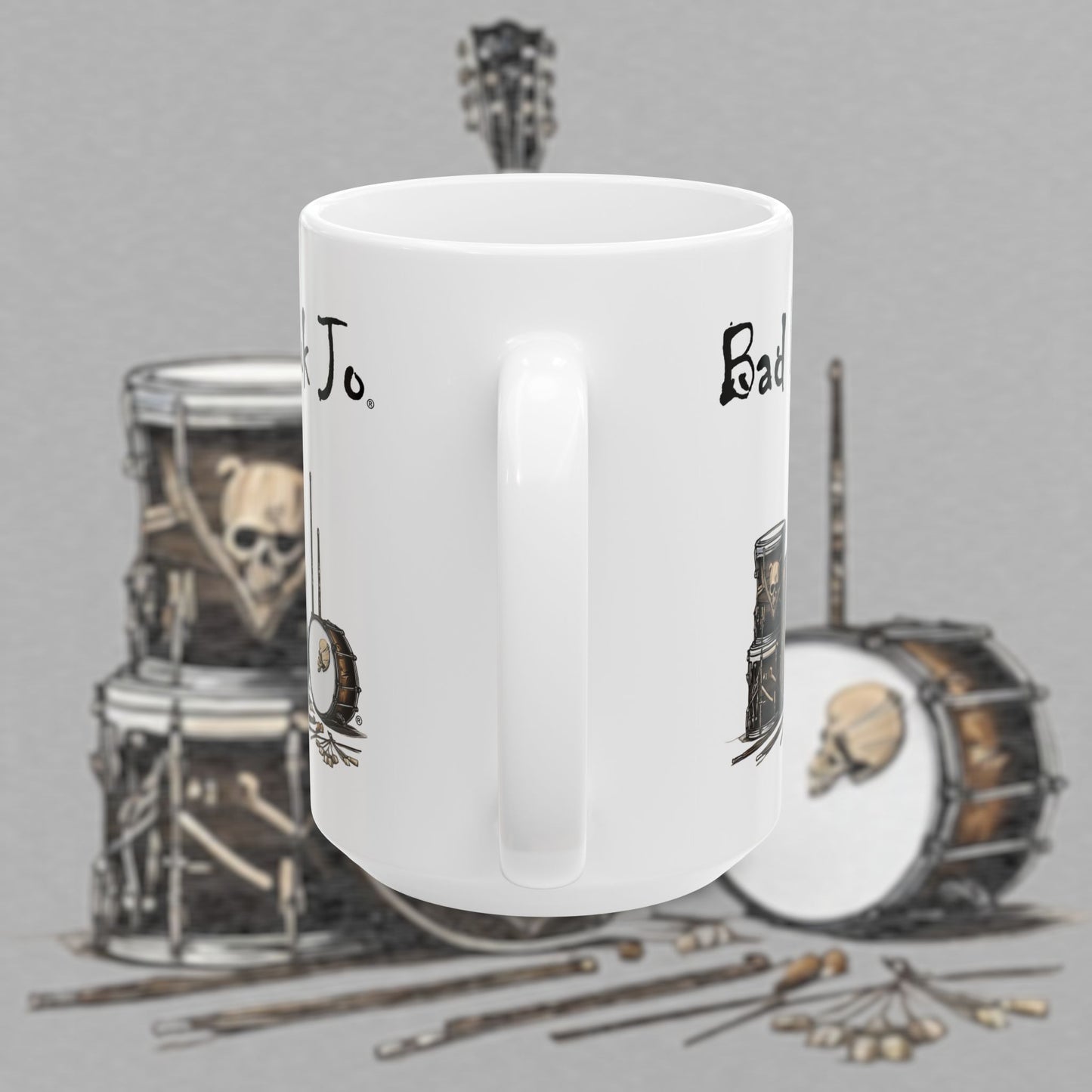 Bad Luk Jo - Unique Ceramic Coffee Mug - Perfect Gift for Fans and Coffee Lovers - 11oz. or 15oz. - FREE ECONOMY SHIPPING