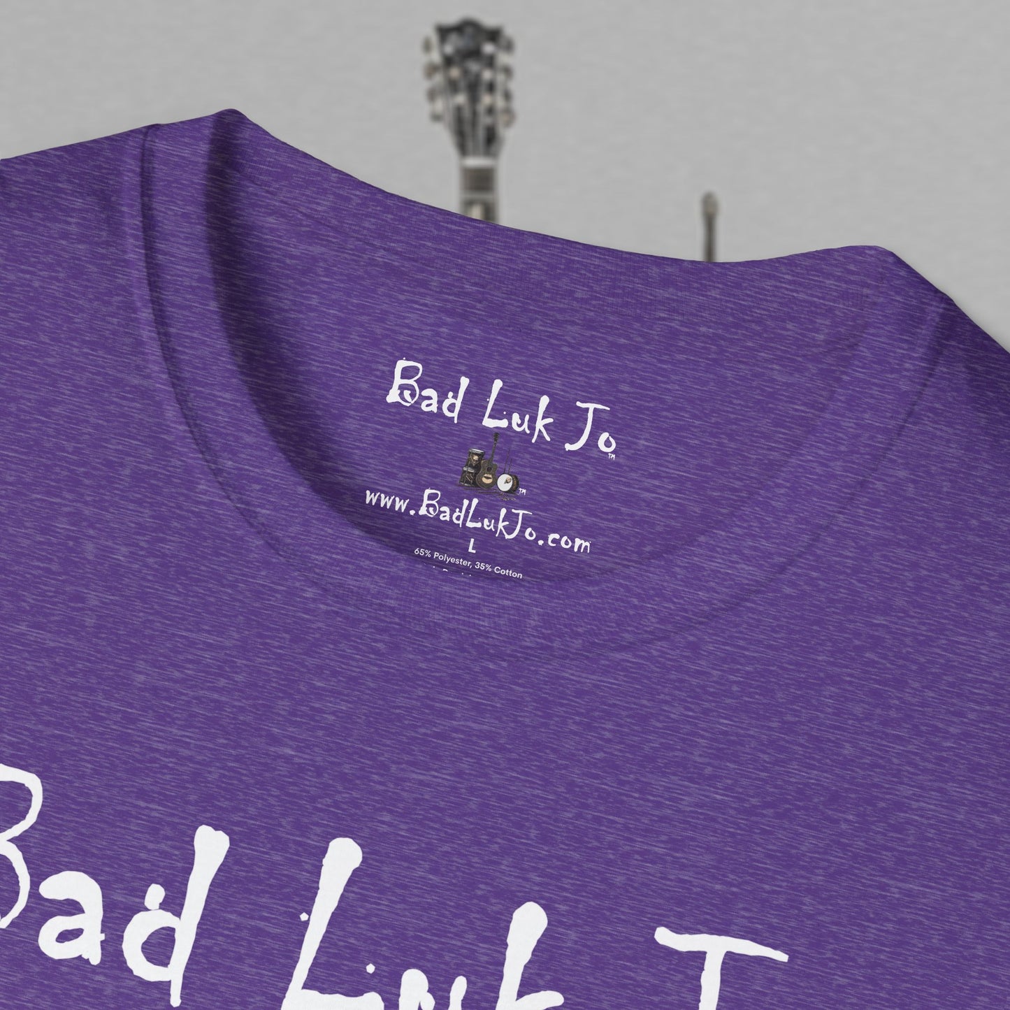 Bad Luk Jo Coffee "There's Good Luk in Every Cup" with Coffee Cup - Unisex Softstyle T-Shirt - FREE ECONOMY SHIPPING