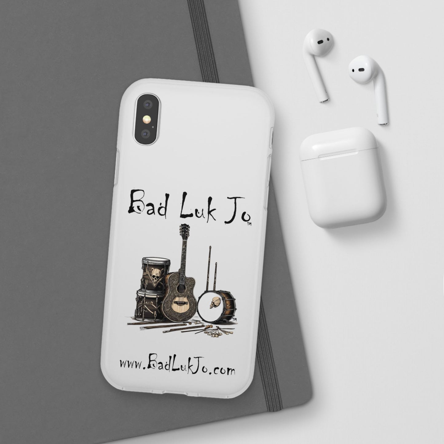 Bad Luk Jo iPhone Flexi Case - Perfect for Music Lovers! - FREE ECONOMY SHIPPING