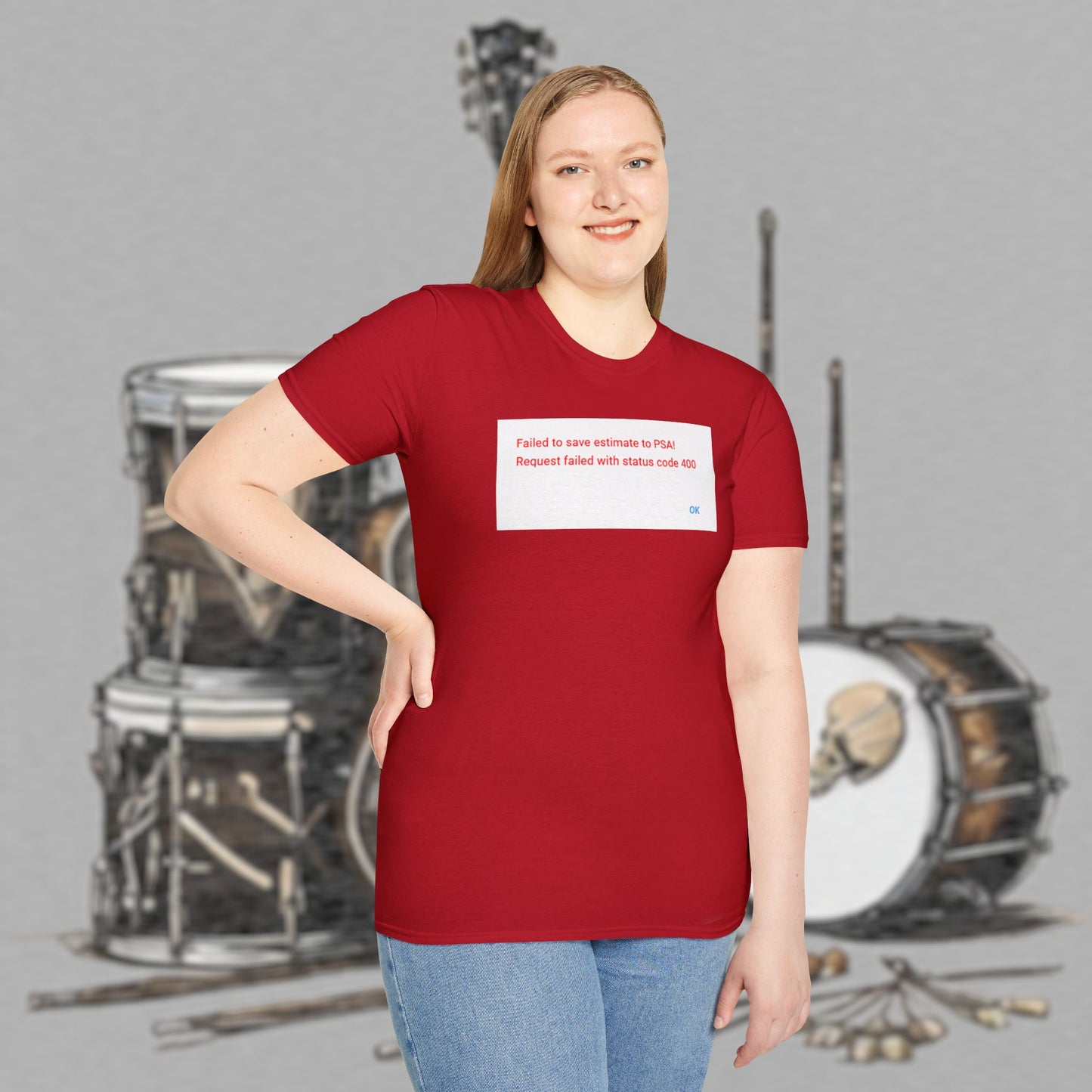 Bad Luk Jo "Request Failed 400 Error" Unisex Softstyle T-Shirt - FREE ECONOMY SHIPPING