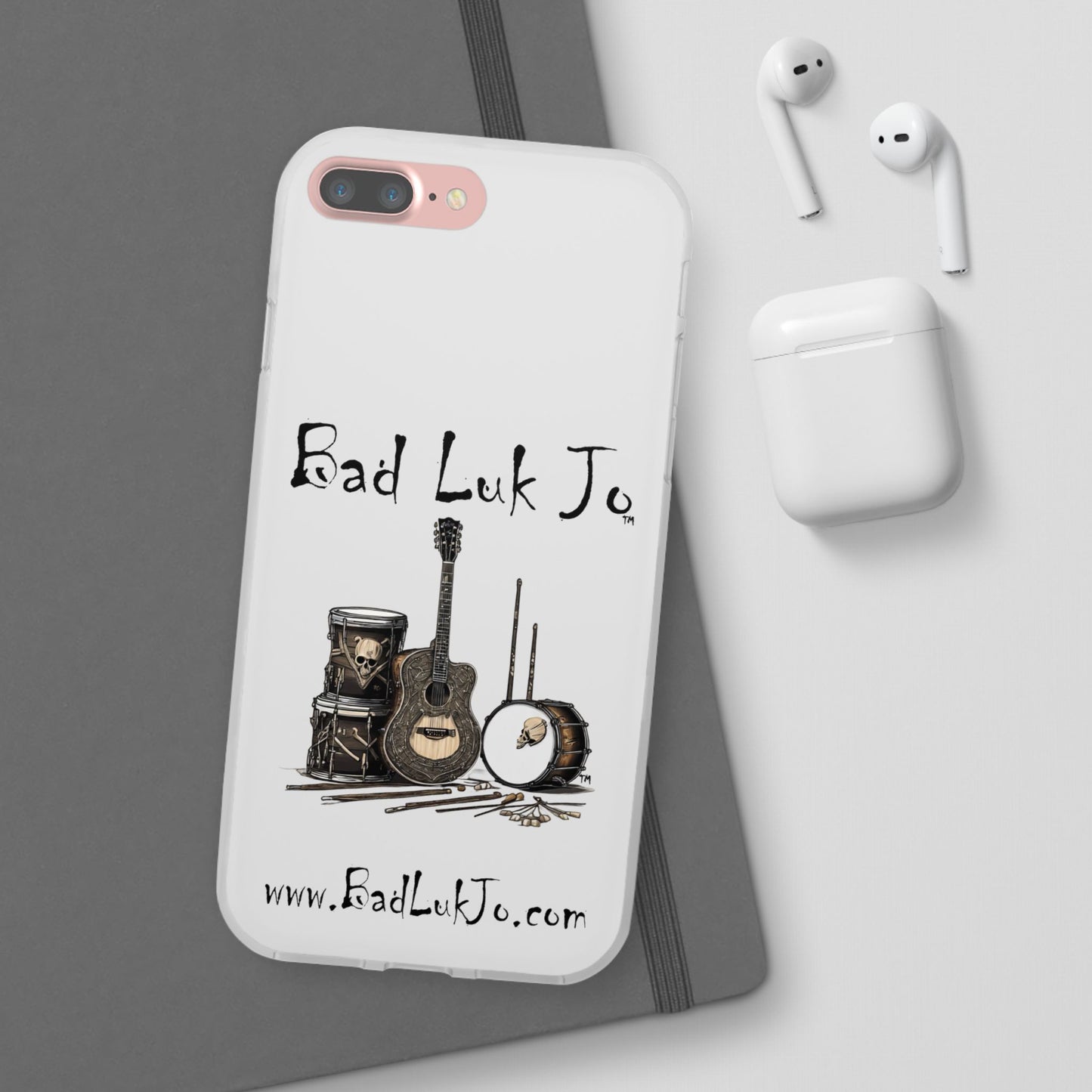Bad Luk Jo iPhone Flexi Case - Perfect for Music Lovers! - FREE ECONOMY SHIPPING
