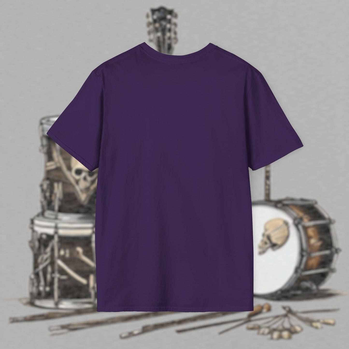 Bad Luk Jo "Guitar Man" T-Shirt - No Printing on Back - Unisex Softstyle T-Shirt - Perfect for Musicians and Music Lovers - FREE ECONOMY SHIPPING