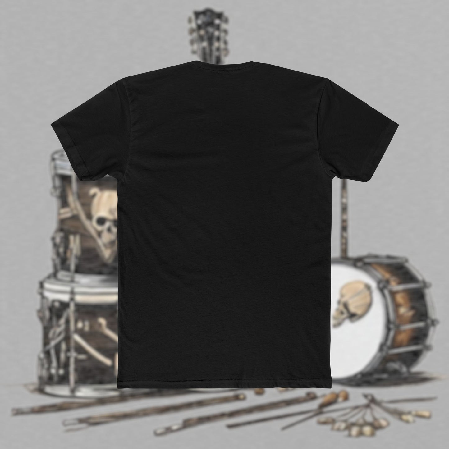 Bad Luk Jo T-Shirt - Alternate Design - No Printing on Back - Unisex Cotton "Crew Tee" - Classic Fit (Tighter) - Perfect for Musicians and Music Lovers - FREE ECONOMY SHIPPING