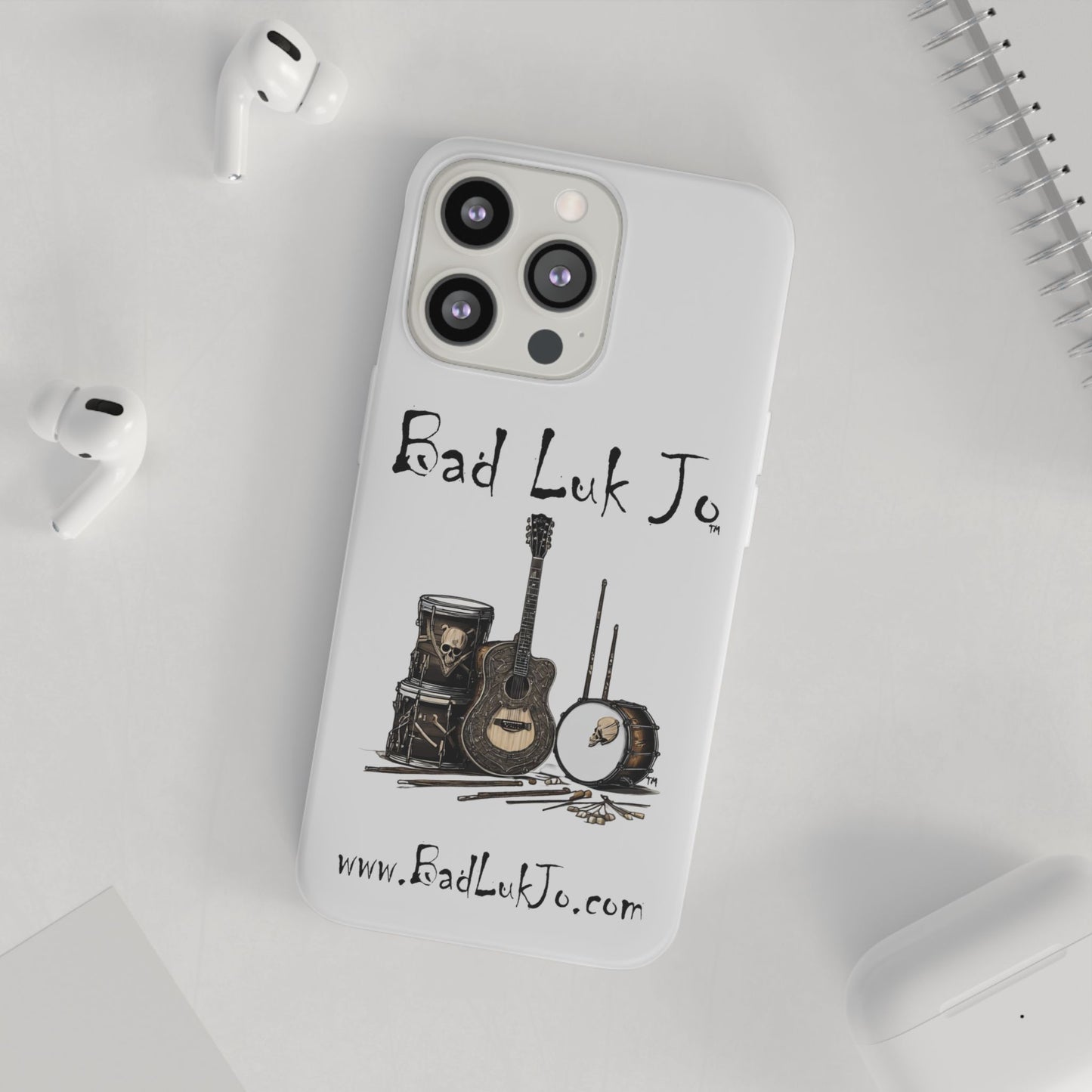 Bad Luk Jo iPhone Flexi Case - Perfect for Music Lovers! - FREE ECONOMY SHIPPING