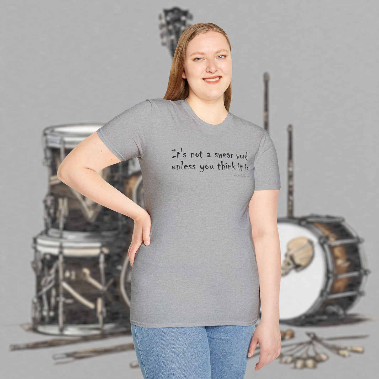Bad Luk Jo "It's not a swear word unless you think it is" - Unisex Softstyle T-Shirt - FREE ECONOMY SHIPPING
