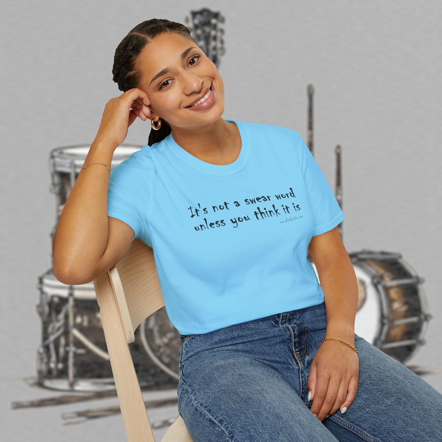 Bad Luk Jo "It's not a swear word unless you think it is" - Unisex Softstyle T-Shirt - FREE ECONOMY SHIPPING