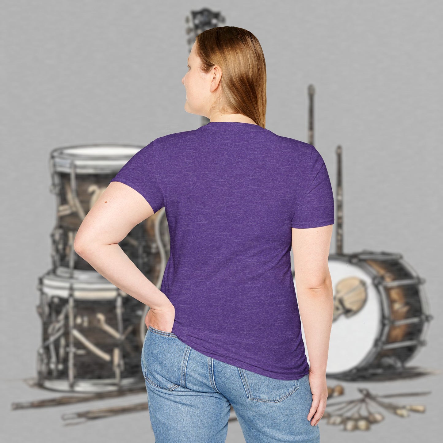 Bad Luk Jo Coffee "There's Good Luk in Every Cup" with Coffee Cup - Unisex Softstyle T-Shirt - FREE ECONOMY SHIPPING