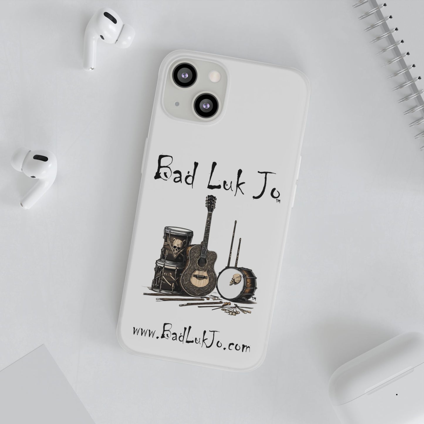 Bad Luk Jo iPhone Flexi Case - Perfect for Music Lovers! - FREE ECONOMY SHIPPING