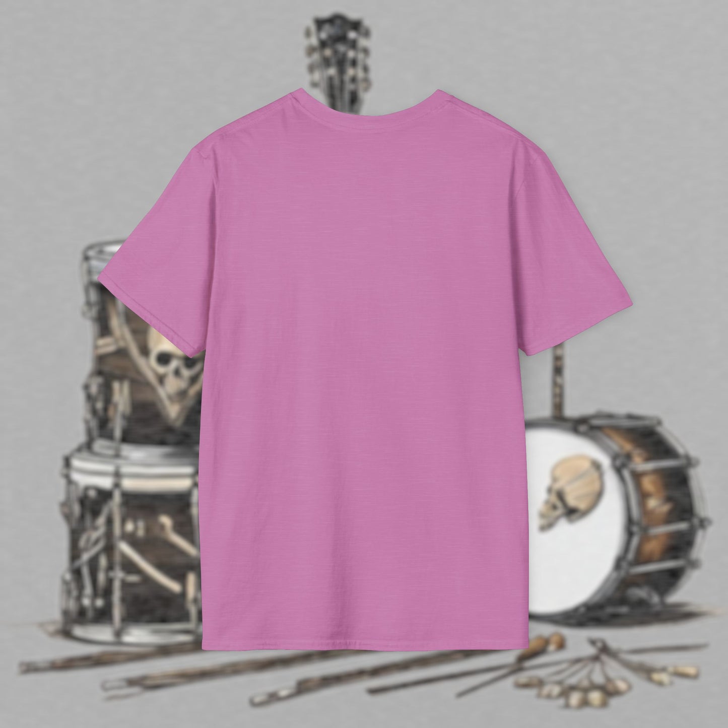 Bad Luk Jo "Guitar Man" T-Shirt - No Printing on Back - Unisex Softstyle T-Shirt - Perfect for Musicians and Music Lovers - FREE ECONOMY SHIPPING
