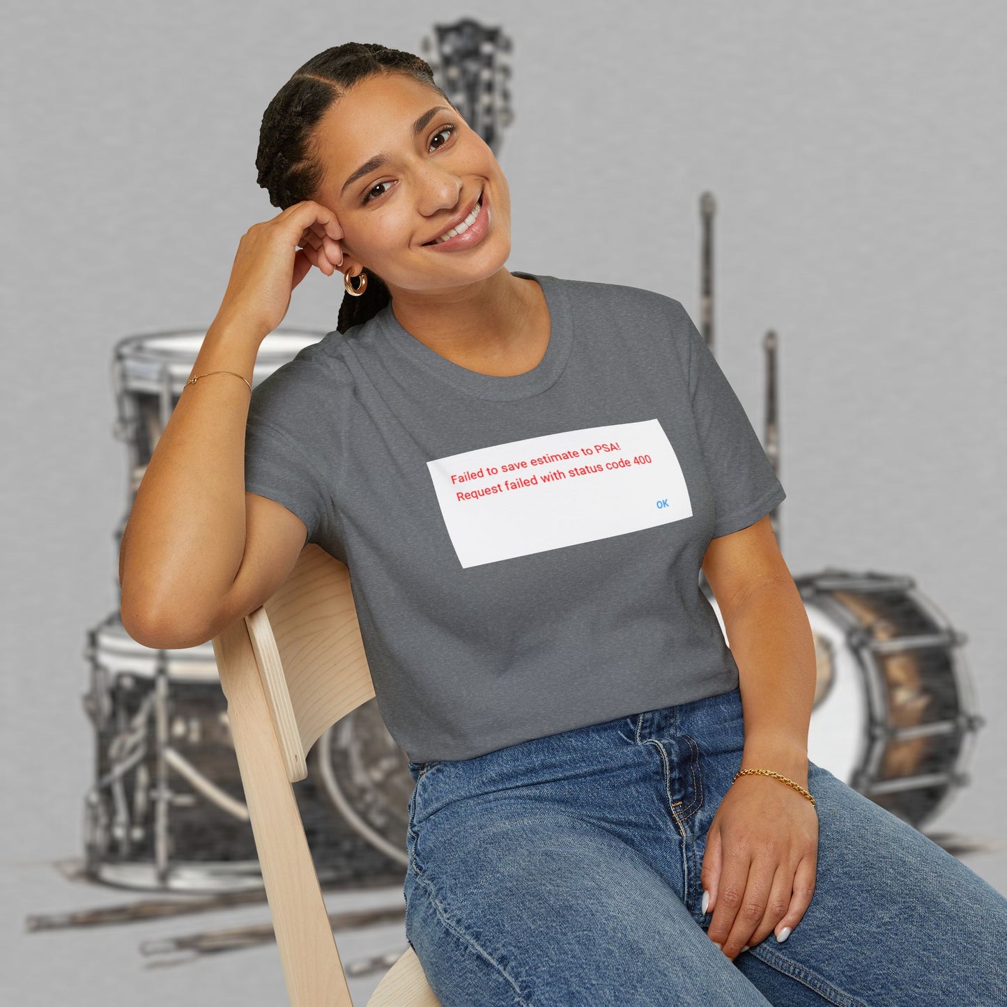Bad Luk Jo "Request Failed 400 Error" Unisex Softstyle T-Shirt - FREE ECONOMY SHIPPING