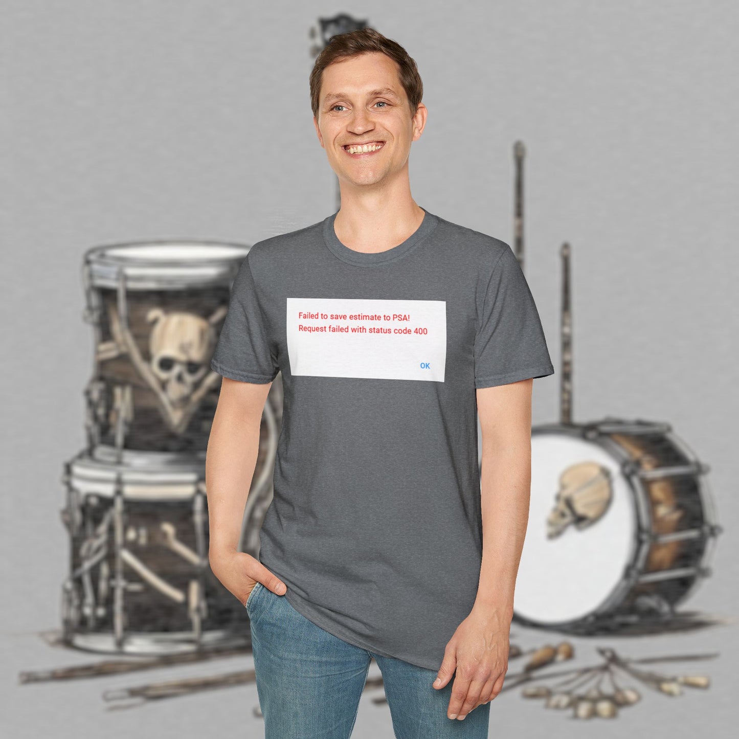 Bad Luk Jo "Request Failed 400 Error" Unisex Softstyle T-Shirt - FREE ECONOMY SHIPPING