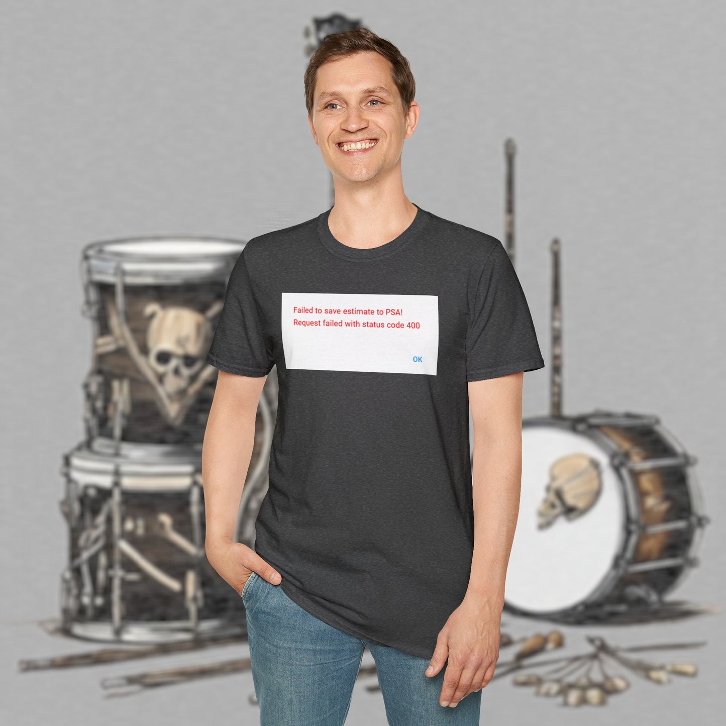 Bad Luk Jo "Request Failed 400 Error" Unisex Softstyle T-Shirt - FREE ECONOMY SHIPPING