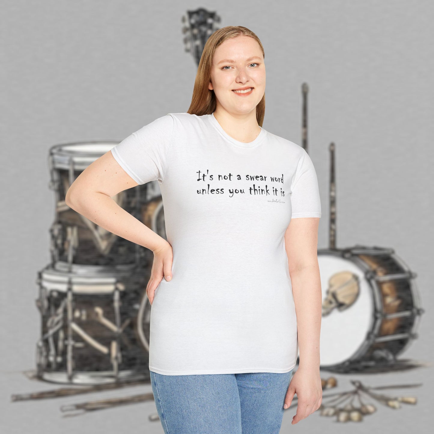 Bad Luk Jo "It's not a swear word unless you think it is" - Unisex Softstyle T-Shirt - FREE ECONOMY SHIPPING