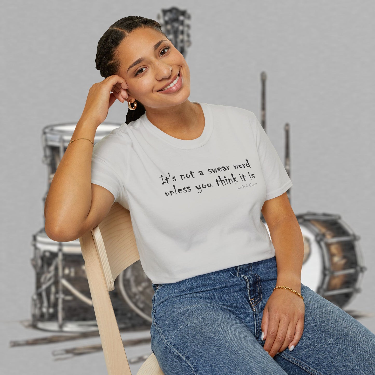 Bad Luk Jo "It's not a swear word unless you think it is" - Unisex Softstyle T-Shirt - FREE ECONOMY SHIPPING