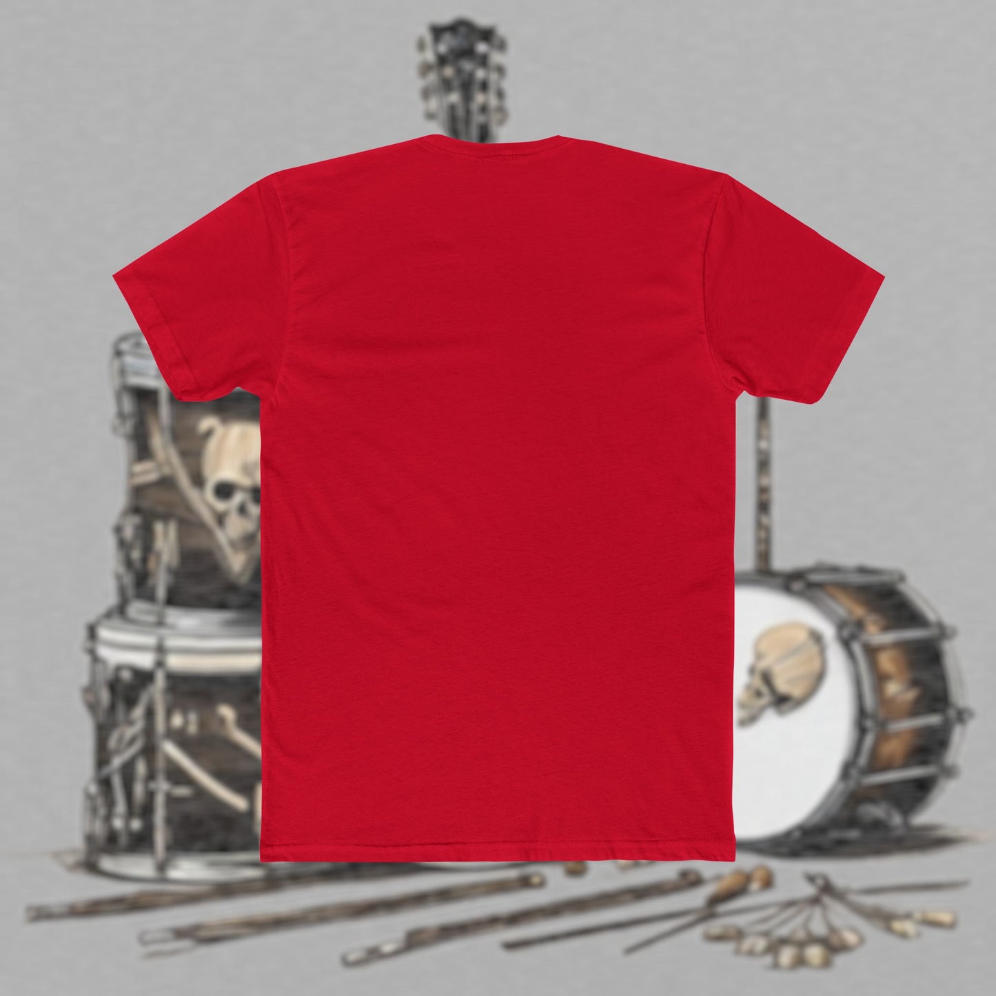 Bad Luk Jo T-Shirt - Alternate Design - No Printing on Back - Unisex Cotton "Crew Tee" - Classic Fit (Tighter) - Perfect for Musicians and Music Lovers - FREE ECONOMY SHIPPING
