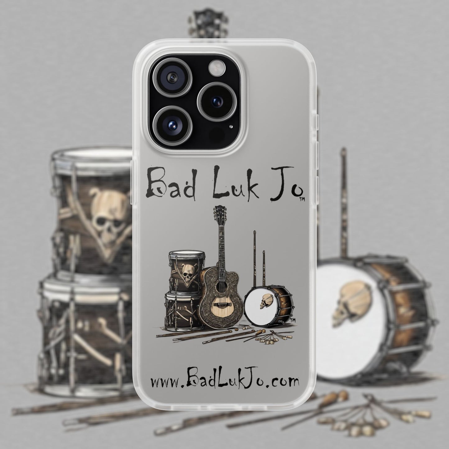 Bad Luk Jo iPhone Flexi Case - Perfect for Music Lovers! - FREE ECONOMY SHIPPING