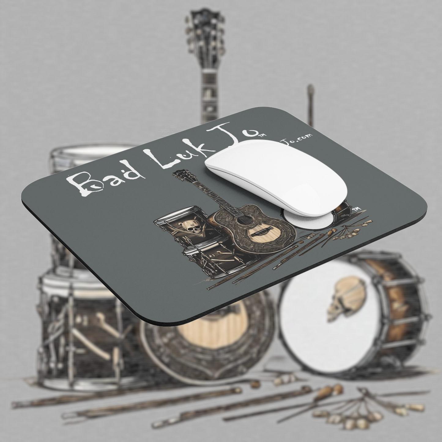 Bad Luk Jo Mouse Pad - Dark Grey - FREE ECONOMY SHIPPING