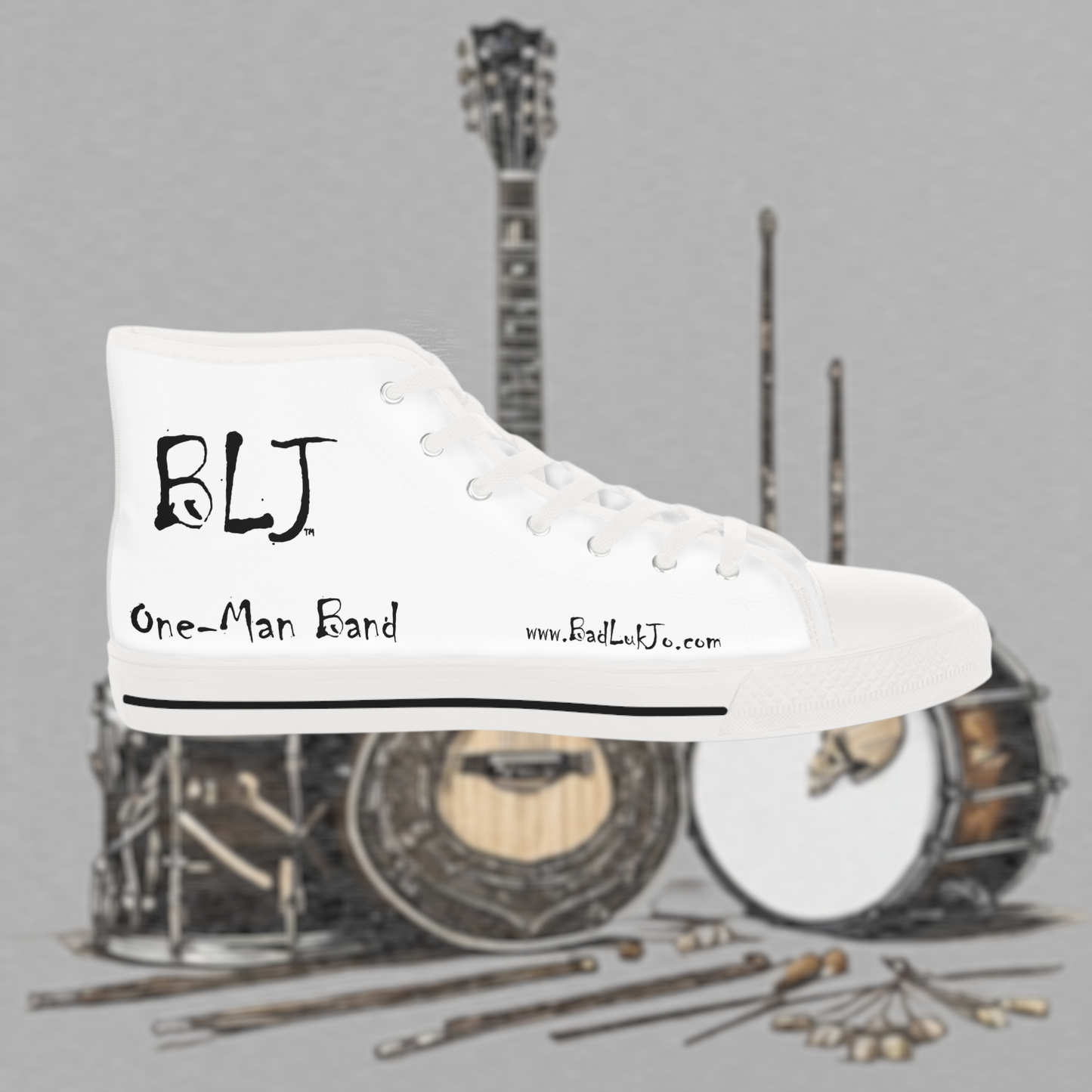 Bad Luk Jo Men's High Top Sneakers - FREE STANDARD SHIPPING
