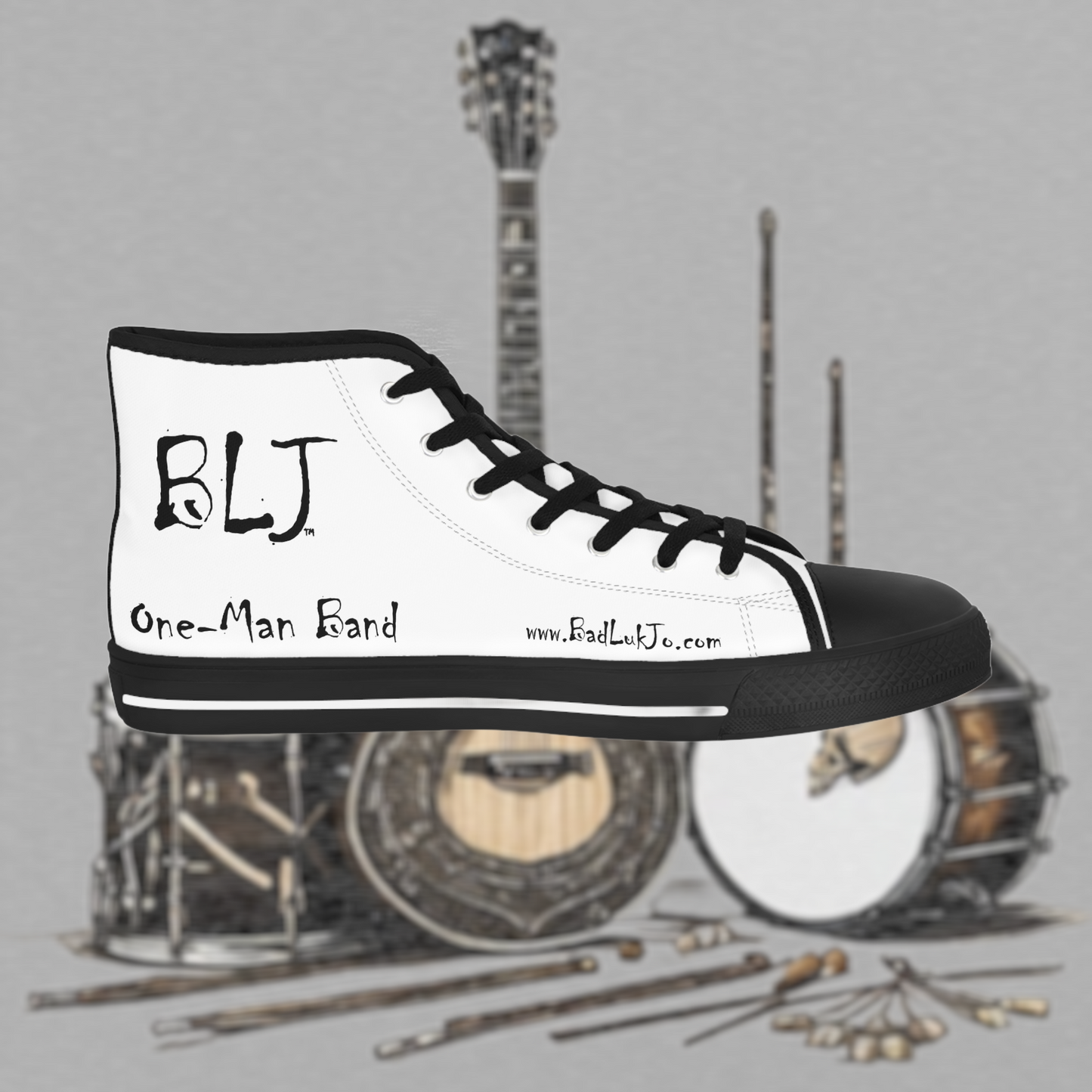 Bad Luk Jo Men's High Top Sneakers - FREE STANDARD SHIPPING