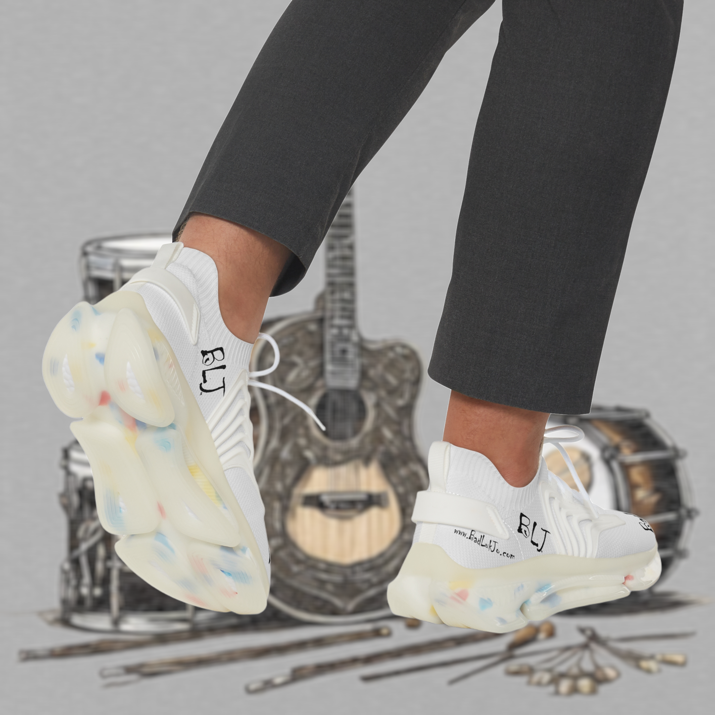 Bad Luk Jo Men's Mesh Sneakers - Stylish Comfort for Everyday Adventures - FREE STANDARD SHIPPING