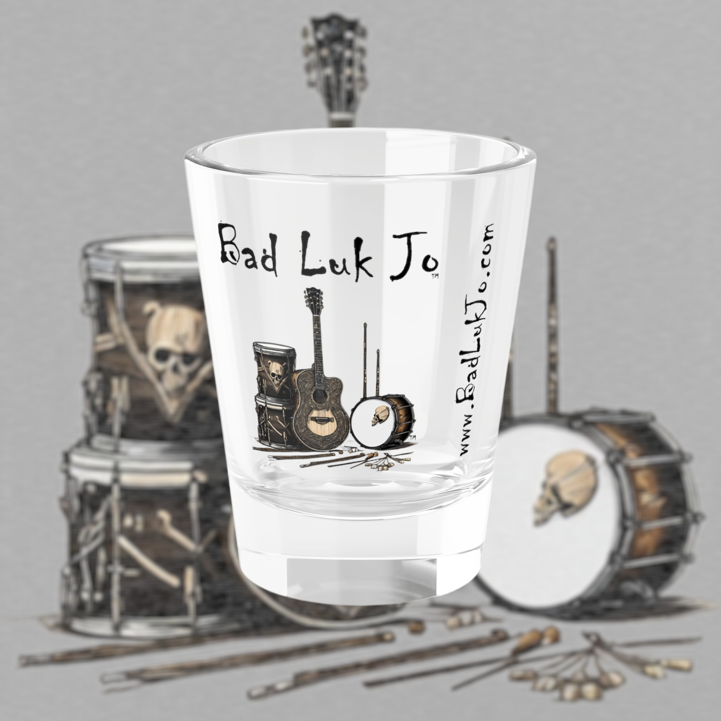 Bad Luk Jo Shot Glass - 1.5oz Party Drinkware - FREE STANDARD SHIPPING