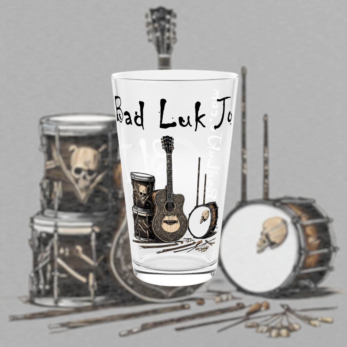 Bad Luk Jo Pint Glass - 16oz. - FREE ECONOMY SHIPPING