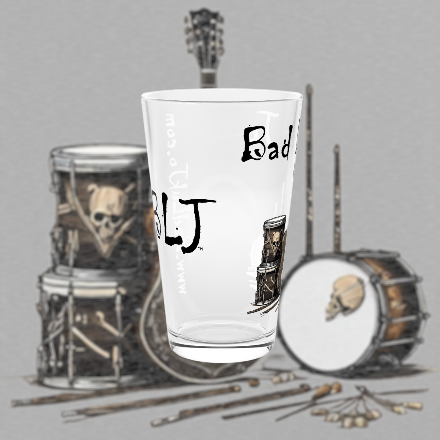 Bad Luk Jo Pint Glass - 16oz. - FREE ECONOMY SHIPPING