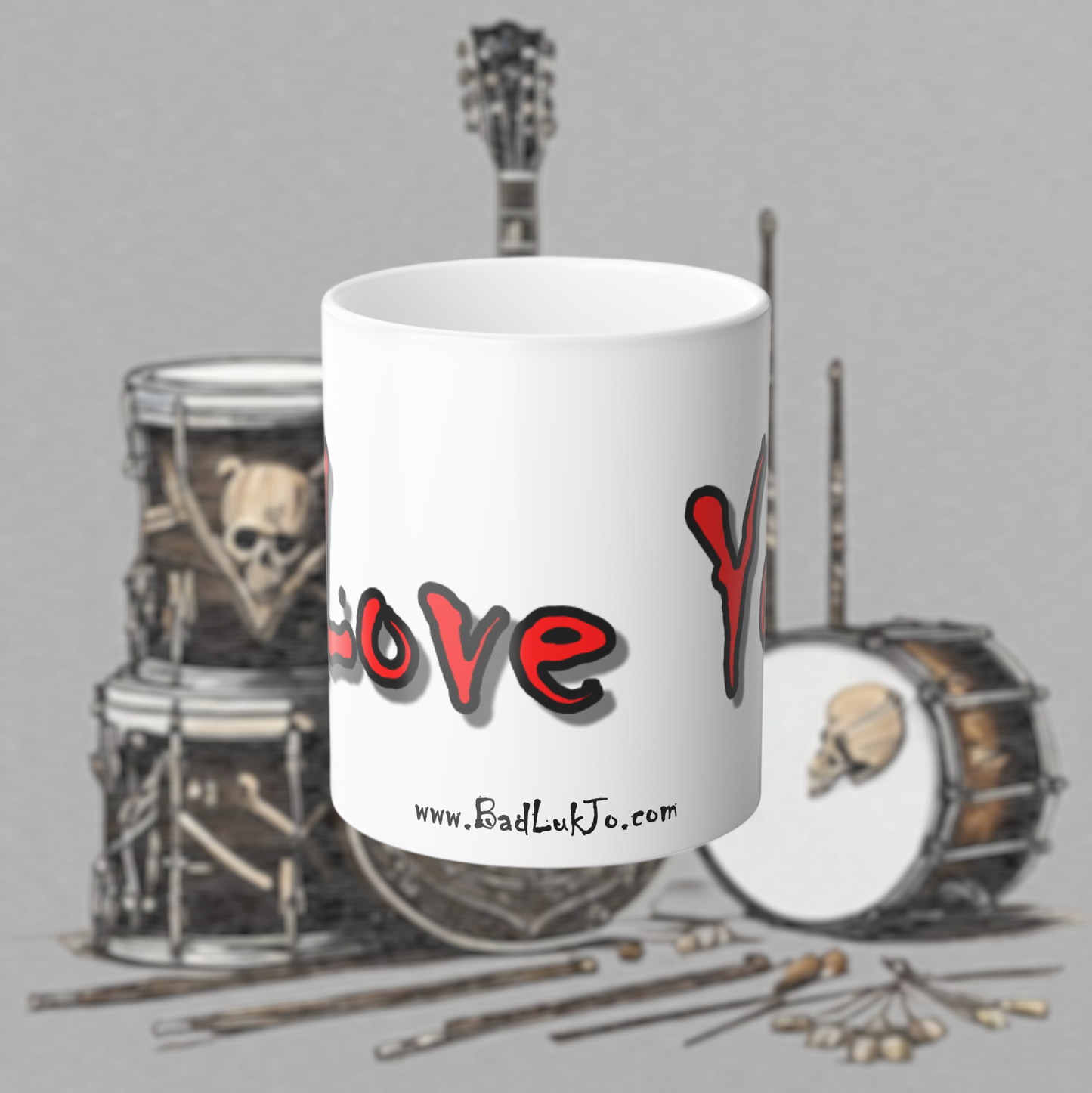 "I Love You" Color Morphing Mug - Unique Heat Changing Coffee Cup - Changes from Black to "I Love You" Design When Warm - Perfect for Valentine's Day or Anniversary - FREE ECONOMY SHIPPING